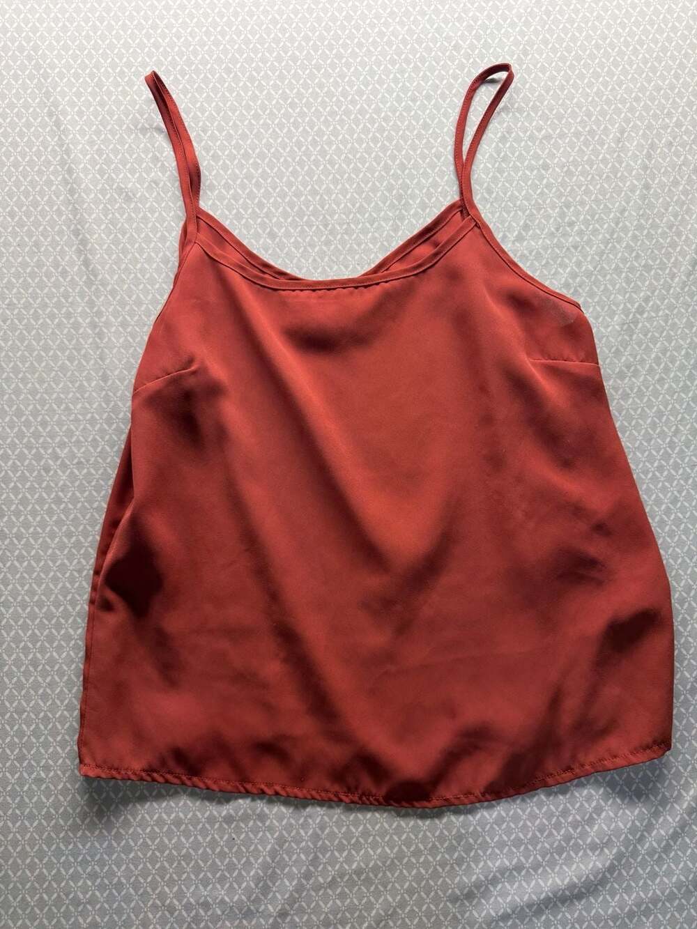 New Look Rust Red Sleeveless Spaghetti Strap Cami Tank Top